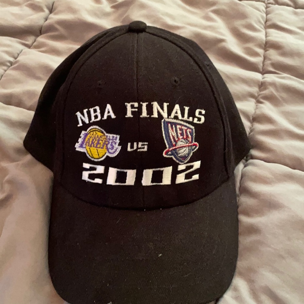 2002 NBA Finals Hat Lakers vs. Nets